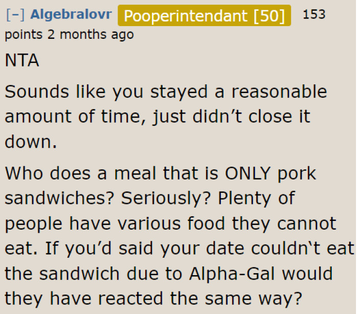 It's Clear Who's Being Ridiculous in This Situation. Pulled Pork Sandwiches Aren't Ideal as Wedding Food, Especially for the Bride.