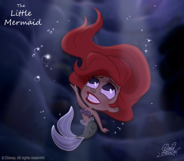4. The Chibi Style Version of The Little Mermaid