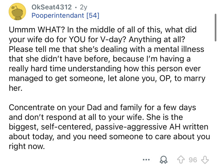 Okay, but what did she do for you?