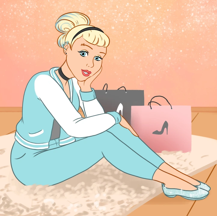 8. Cinderella would transition into an Instagram fashion influencer.