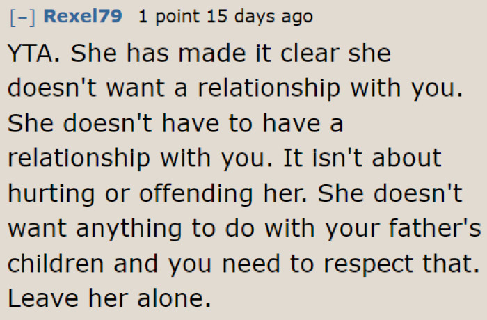The OP needs to respect the boundaries her sister has set, even if it hurts her.
