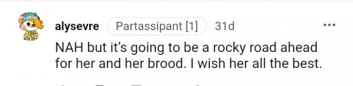 This Redditor wishes her all the best