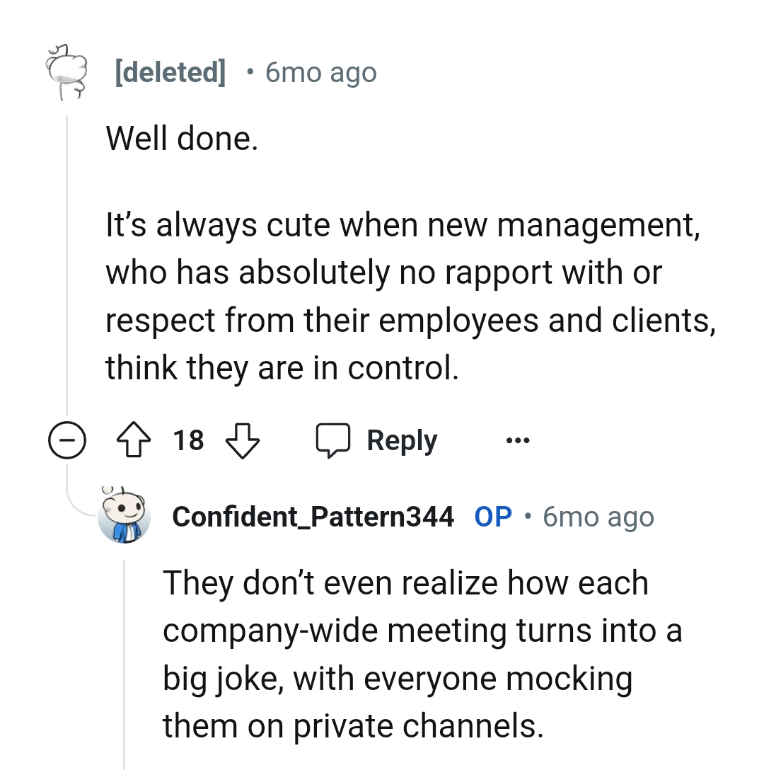 They think they are in control