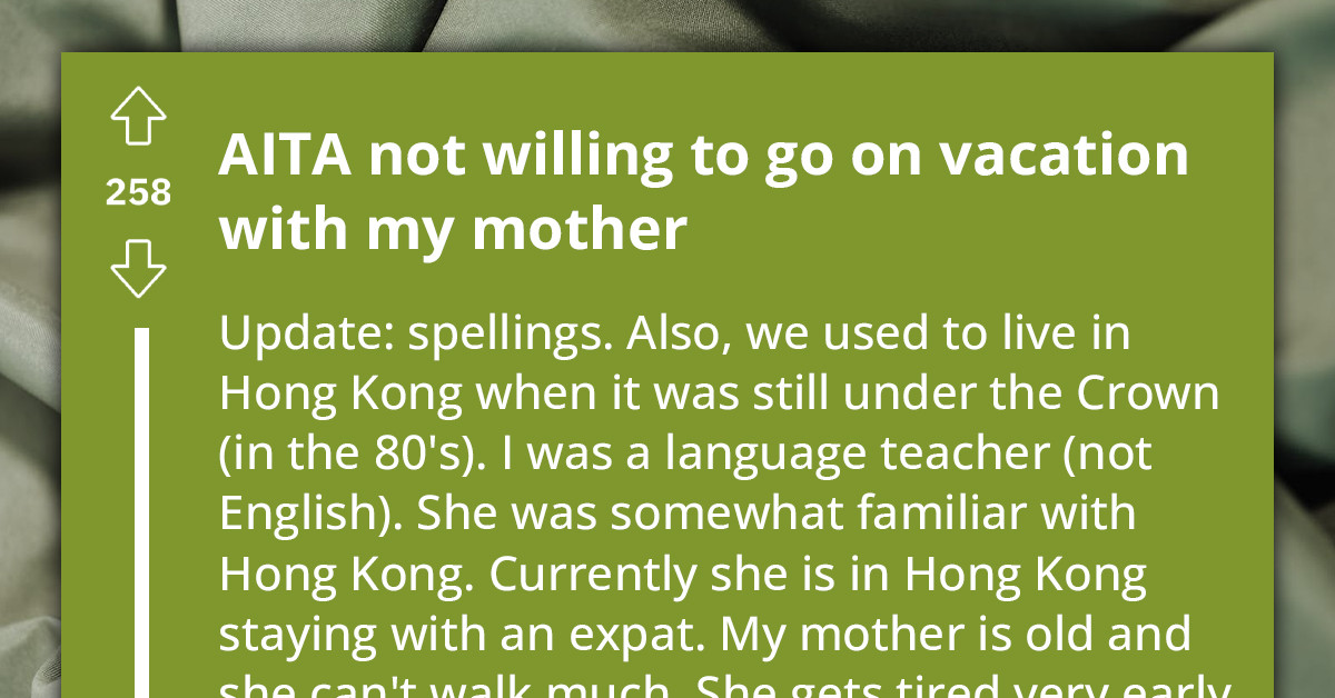 Woman Wants To Tag Along With Her Child On Vacation, Child Refuses As It Won't Be A Vacation To Him Anymore