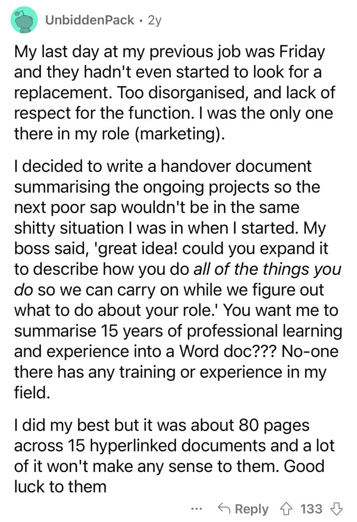 Some of the requests these bosses are making are utterly ridiculous.