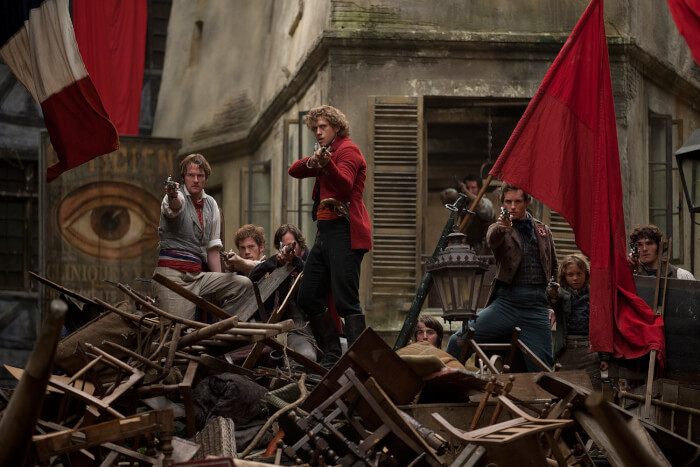 9. Without a doubt, one of the most magnificent scenes in Les Miserables was the barricade scene