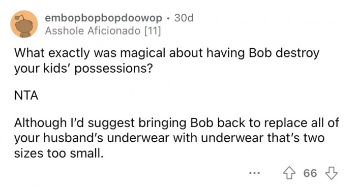 Bring Bob back for revenge!