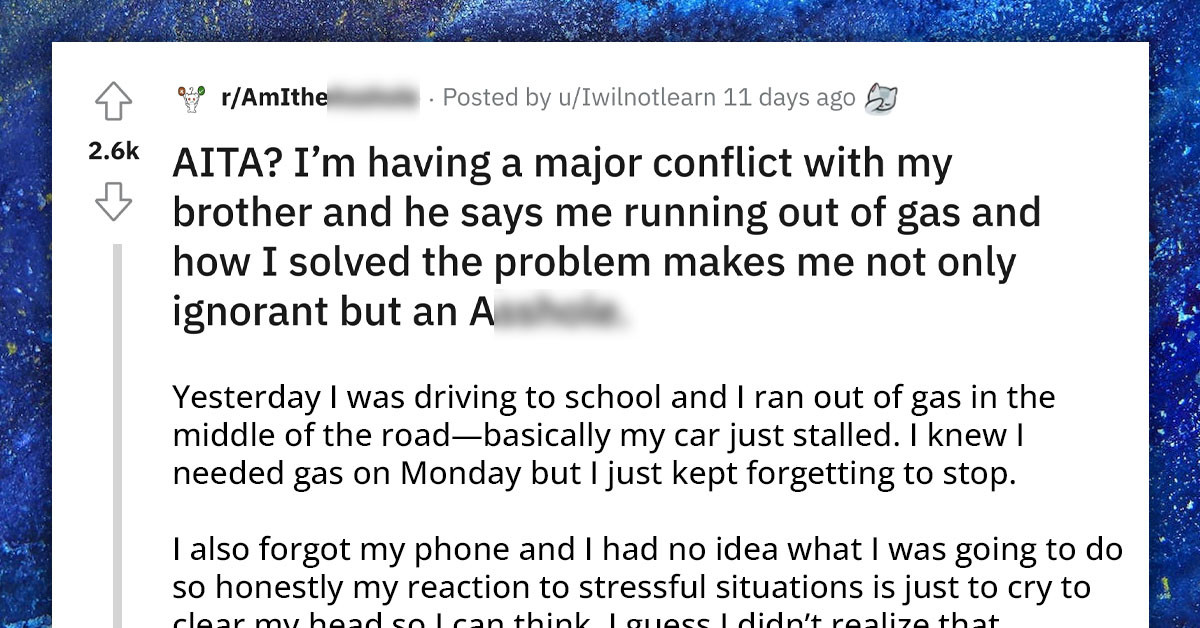 Girl Gets Herself In A Bad Situation. And The Way She Got Out Is Making Really Disappointed Her Brother