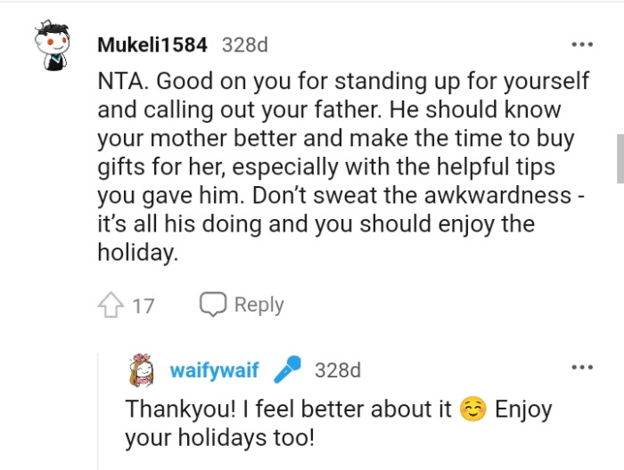OP should enjoy the holiday