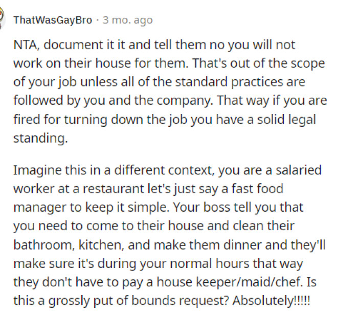 Documenting these instances isn't a bad idea because if anything goes wrong, then you have proof, but to stay in the clear, I would just not do it.