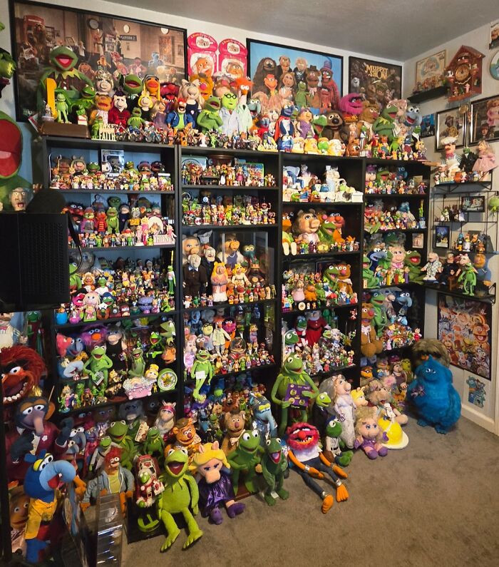 "I Own The Largest Muppet Collection On The West Coast And Here's Just One Wall Of My Collection (Yes, There's More)"