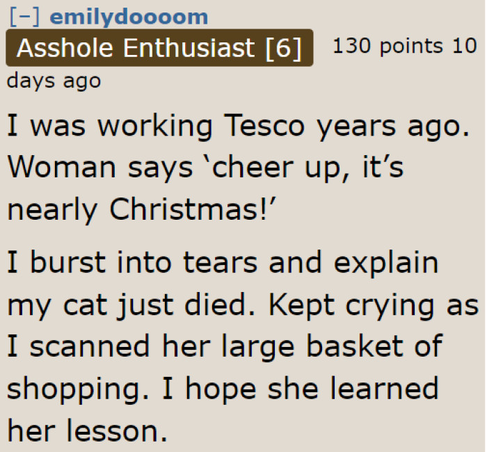 Apparently, it's not just men who make comments like this.