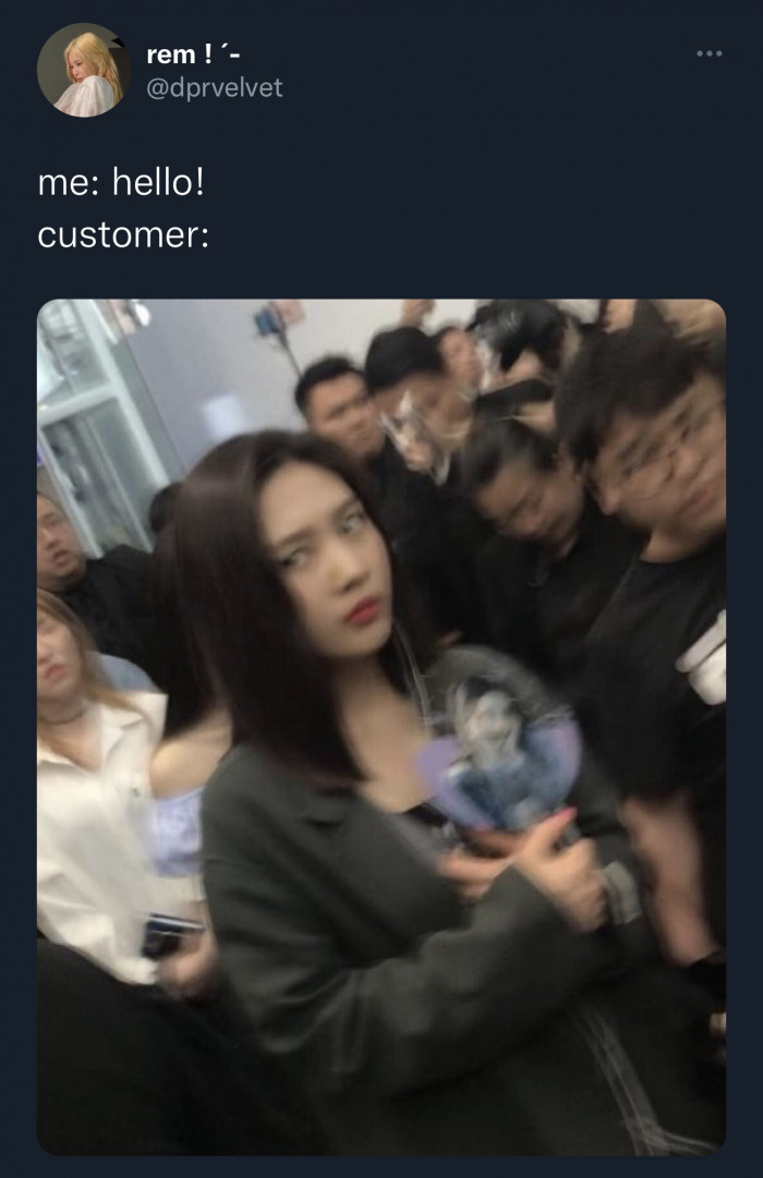 15. The most awkward interaction you could have with anyone.