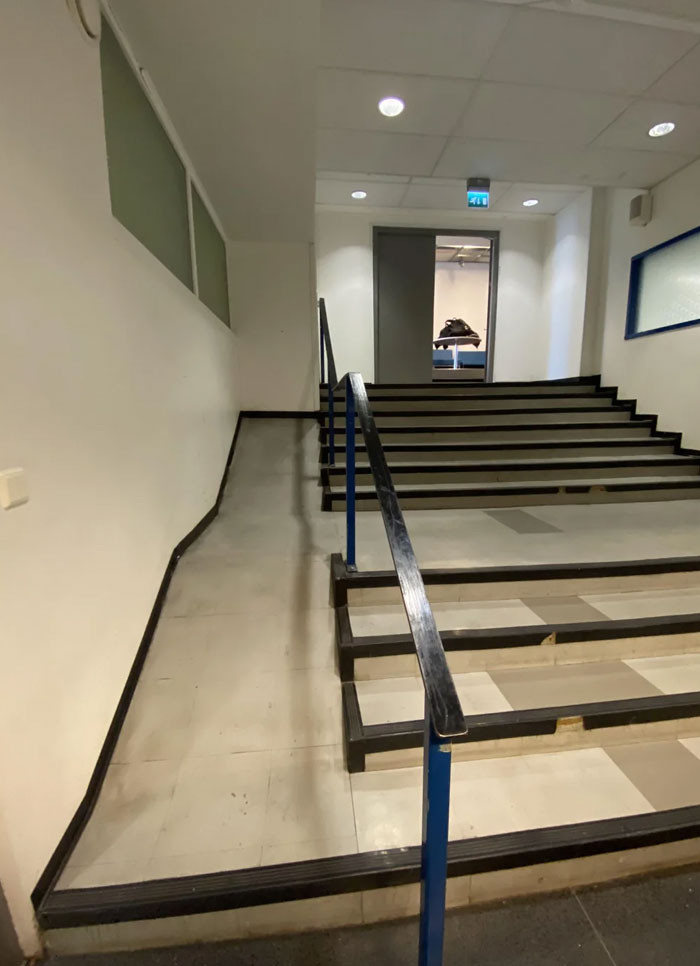 "My School Tried To Make The Staircase To The Cafeteria Accessible To Wheelchair Users"