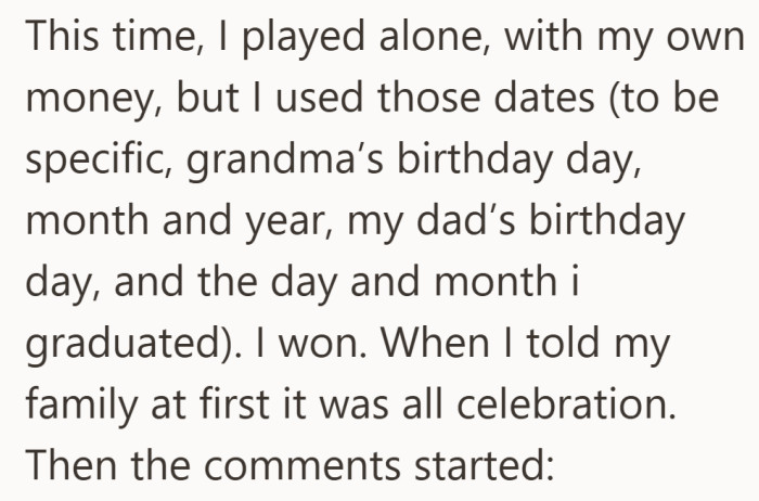 He paid for the ticket himself, used familiar dates, and hit a win no one expected.