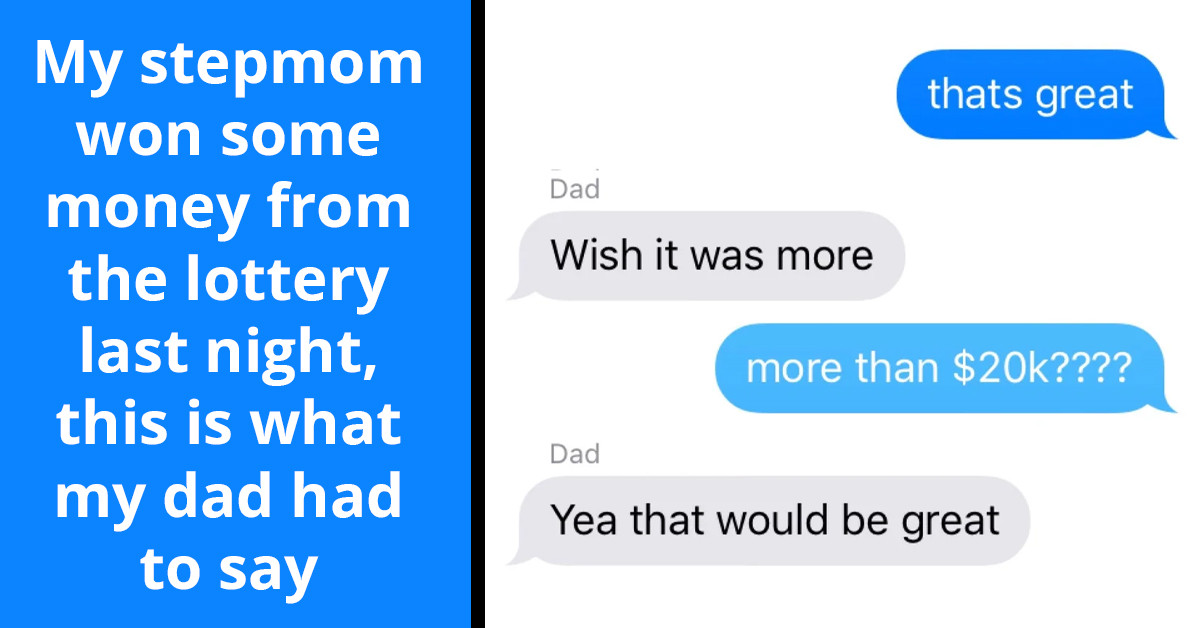 This Man's Response To His Wife Winning $20,000 From The Lottery Has Sparked A Huge Debate On The Internet