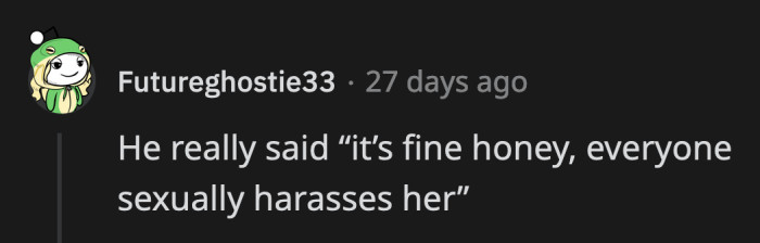 Her husband joined the worst kind of bandwagoning.