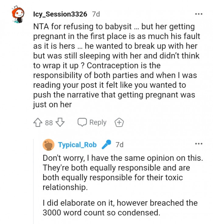 Contraception is the responsibility of both parties