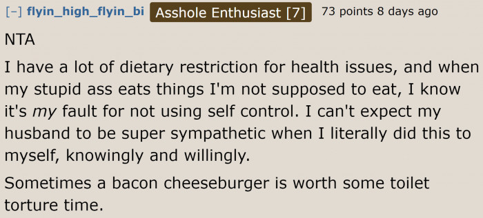 Others would take responsibility for their own faults.