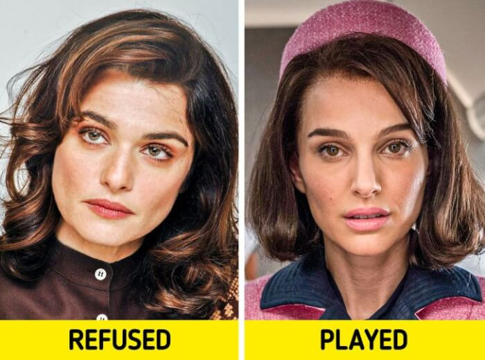 7. Jacqueline Kennedy: Rachel Weisz – Natalie Portman