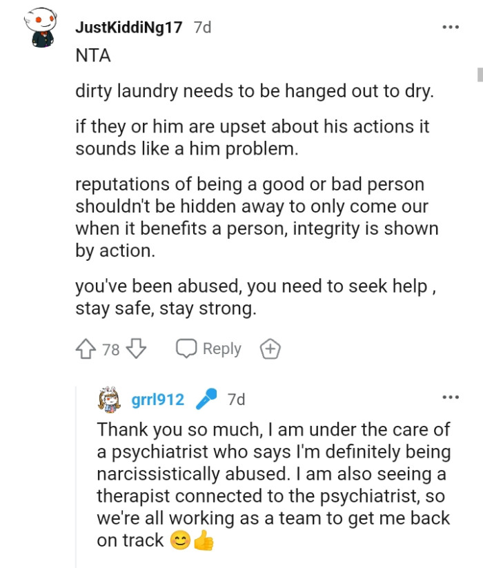 Reputations of being a good or bad person shouldn't be hidden away