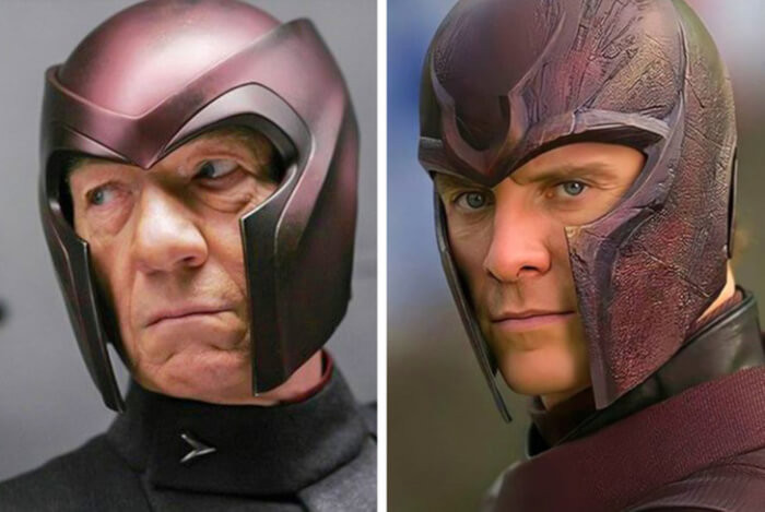 2. Ian McKellen and Michael Fassbender as Magneto