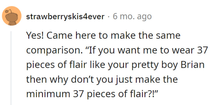 If they want flair, why not just make the minimum the maximum?