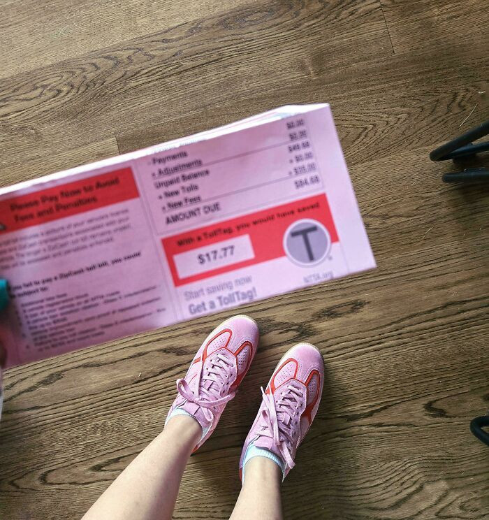 "My Toll Ticket And My Shoes"