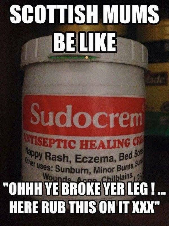 12. Sudocrem is a mystical ointment that cures any ailment you can imagine.