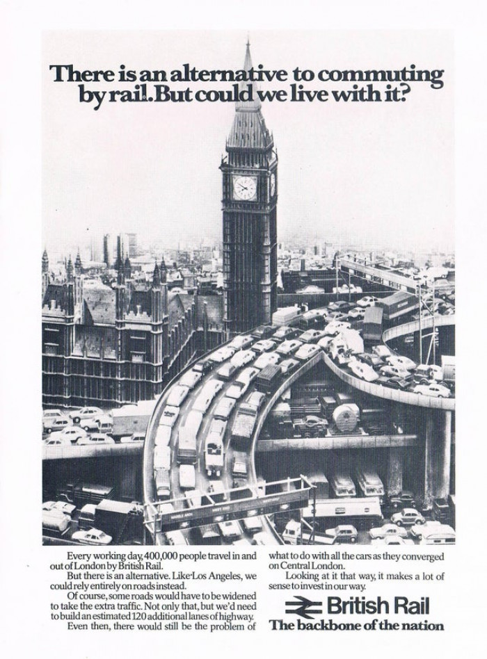 17. “1979 ad for London transit showing how the city would look if built by American planners.”
