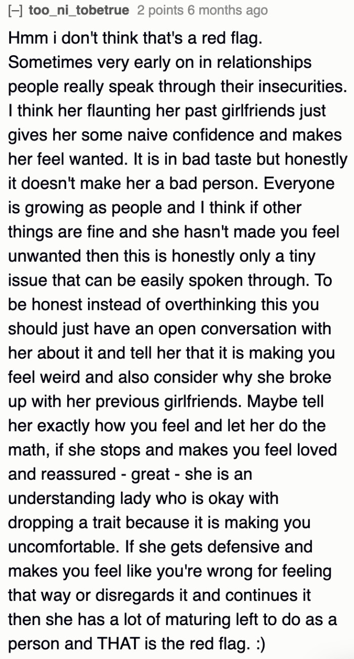 One Redditor has a different take on the matter.