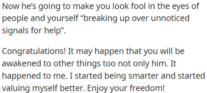 The breakup might make you feel like a fool, but it can also lead to personal growth and self-worth.
