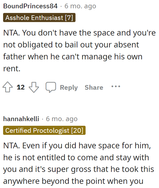 He is not entitled to come and stay with OP.