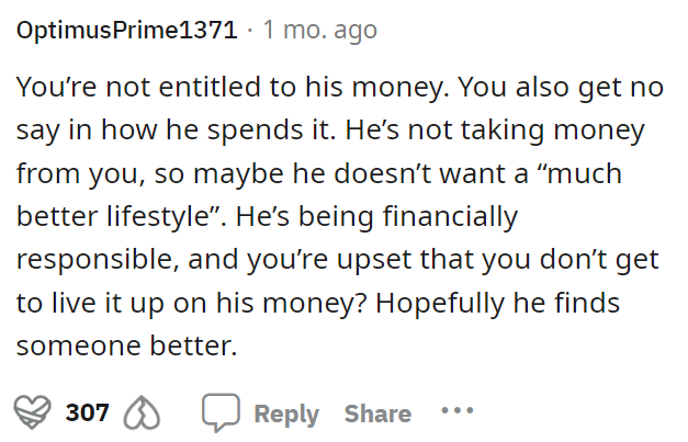 OP is not entitled to anything, which makes this situation definitely more serious.