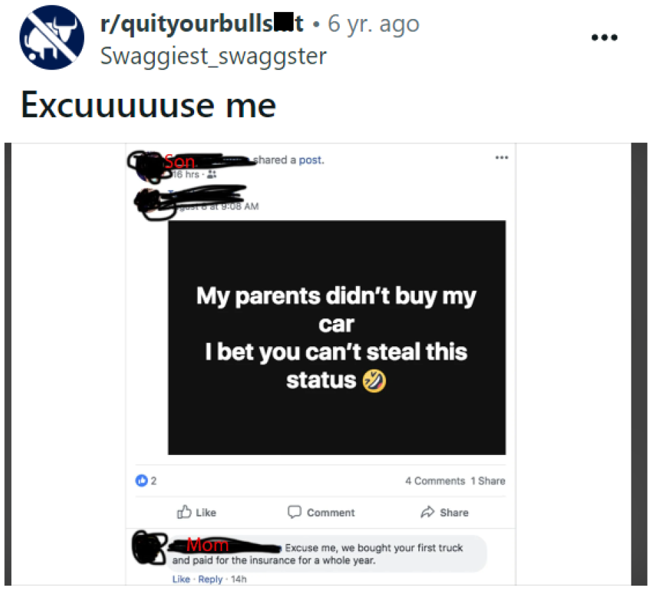 The original poster shares this screenshot.