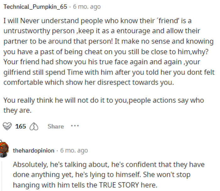 Many people believe it was a mistake to remain friends with a 