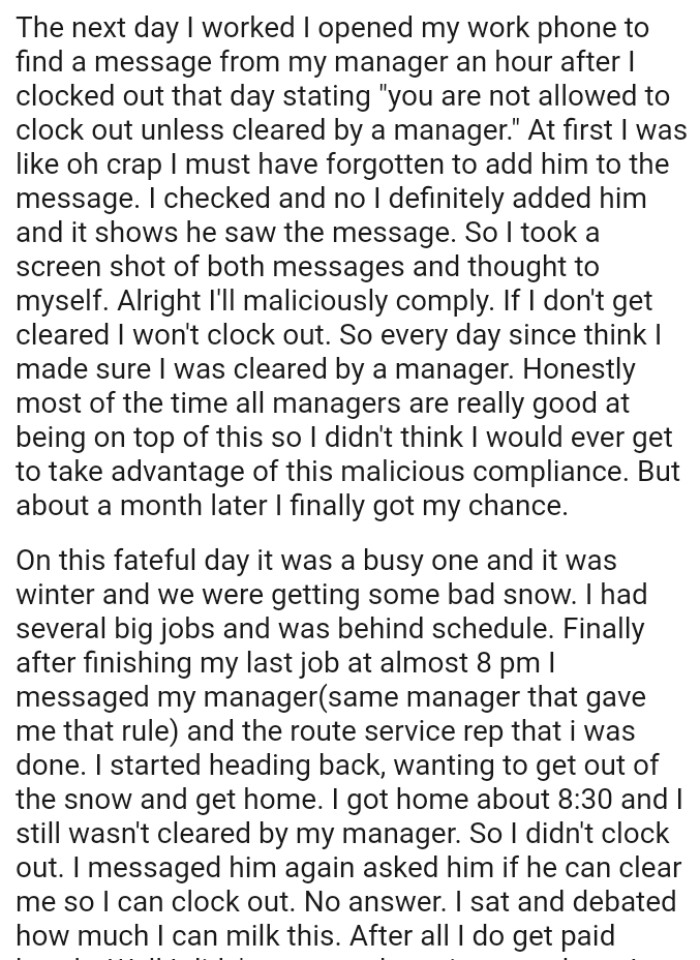 Most of the time, all managers are really good at being on top of this