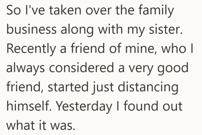 Something had changed between them, and the explanation caught him off guard.