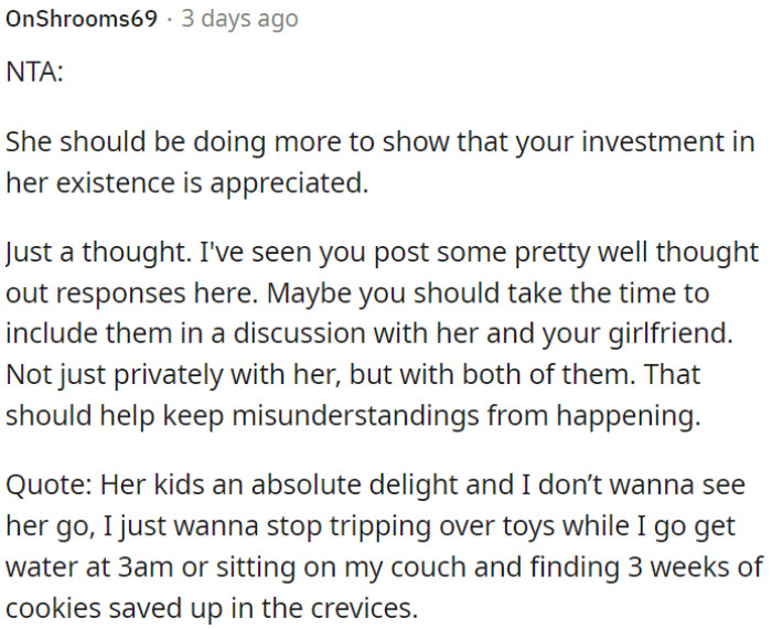 OP should discuss this matter openly with both his girlfriend and her sister to avoid misunderstandings.