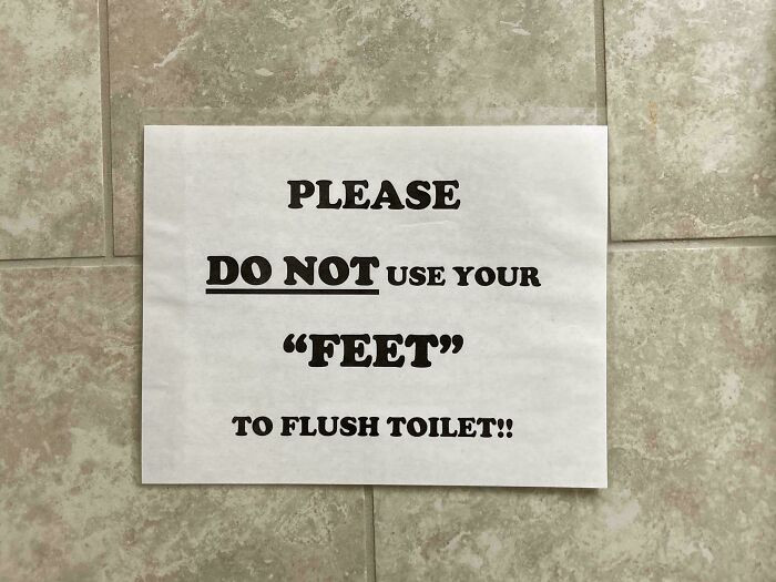 "Don’t Use Your “Feet” Please"