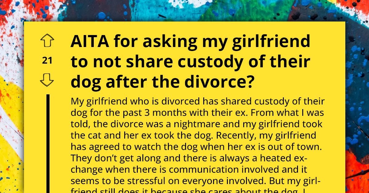 Man Asks For Advice As His Girlfriend's Shared Dog Custody With Ex-Husband Is Causing More Harm Than Good