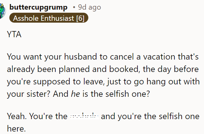 The OP's Expectations Were Unreasonable