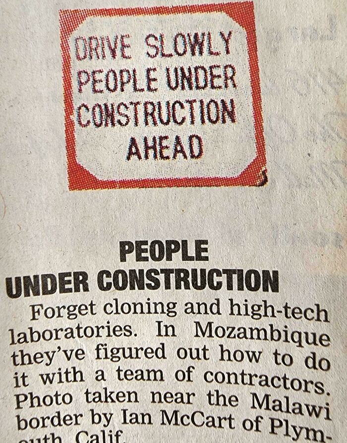 "We Must Be Making People Now!"