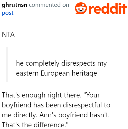 He can always explain the difference between the two men, and it's enough reason why he won't be giving anything financially for the wedding.
