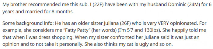 I've been married for 8 months