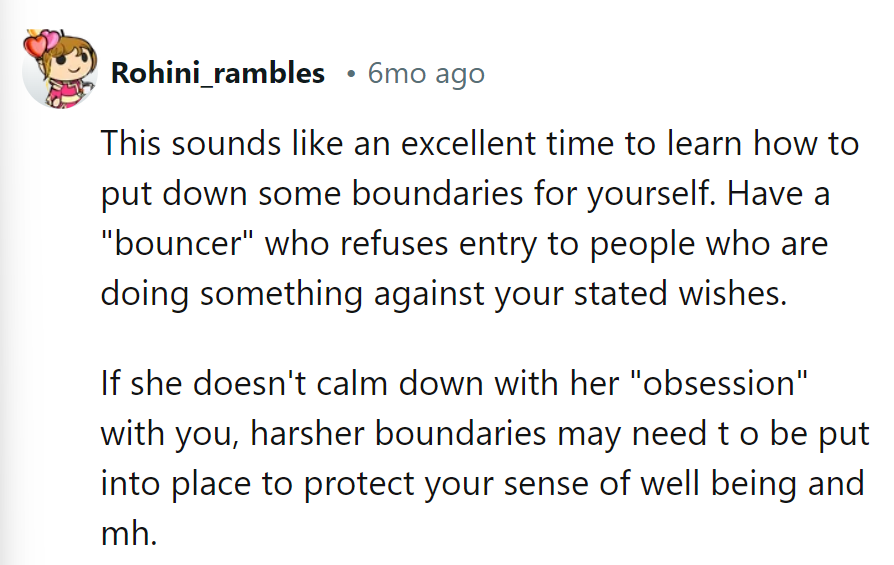 Time for some 'mom-entum' blockers at the wedding. If obsession persists, deny entry.