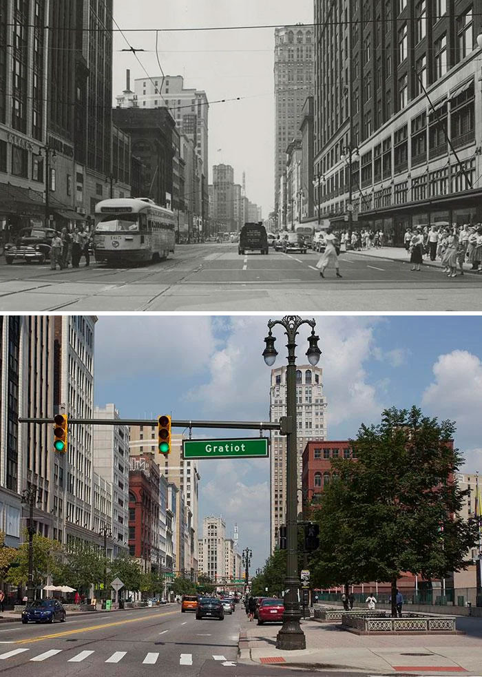 "Detroit, Michigan Before And After"