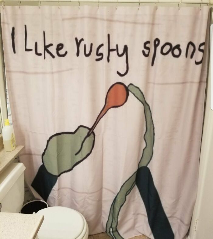 "I Told My Wife How Jealous I Was Of All The Cool Shower Curtains Last Month. This Was My Xmas Present"