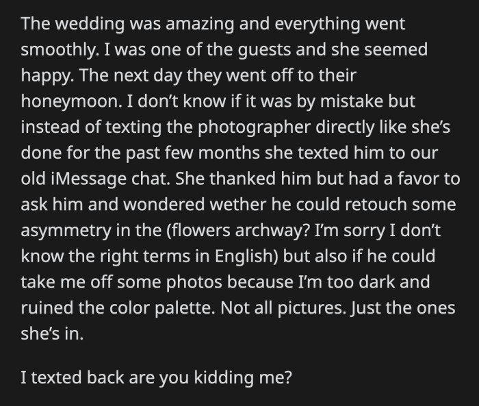 OP replied to the thread and asked her SIL if she was kidding