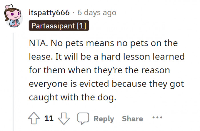 Getting evicted might be the worst-case scenario.